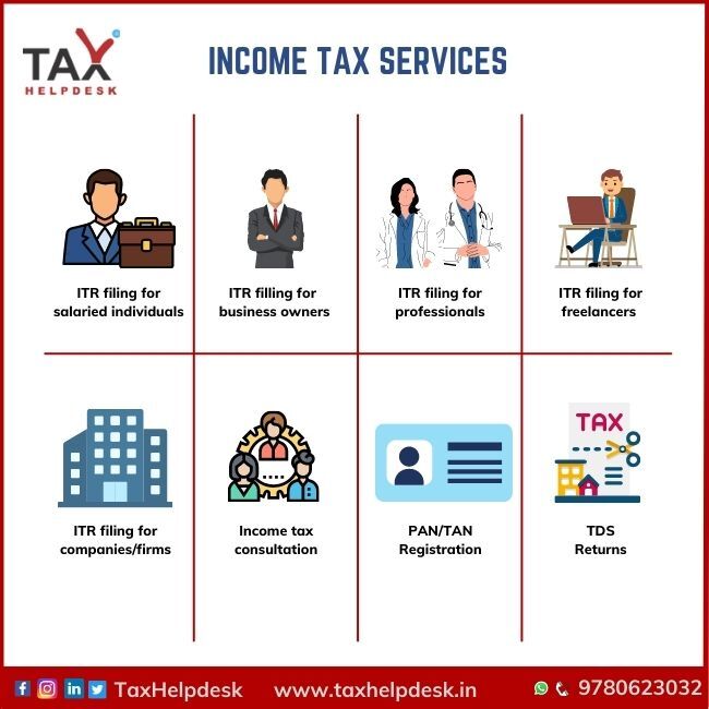 Income Tax Services|Online Tax Filing Services India | TaxHelpde
