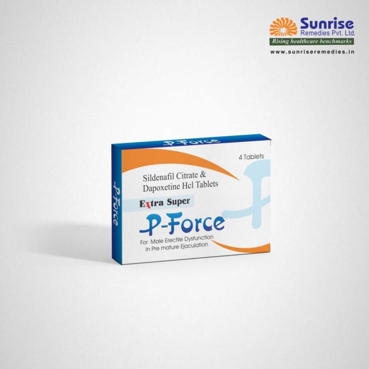 Extra Super P-Force Sildenafil &amp; Dapoxetine Pills - Sunrise Reme