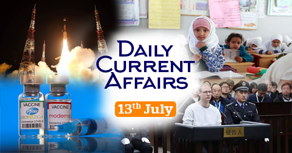 Latest Current Affairs, General Affairs, GS, 13 August 2021