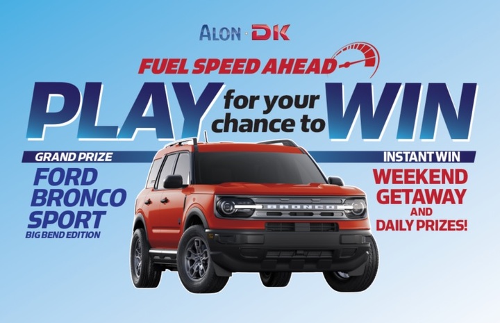 My Alon IWG And Sweepstakes - Win Ford Bronco Sport Big Bend - g