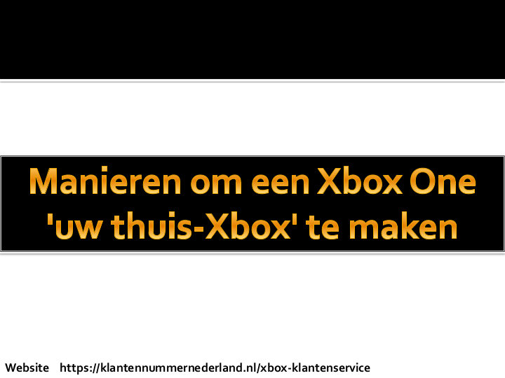 Manieren om een Xbox One